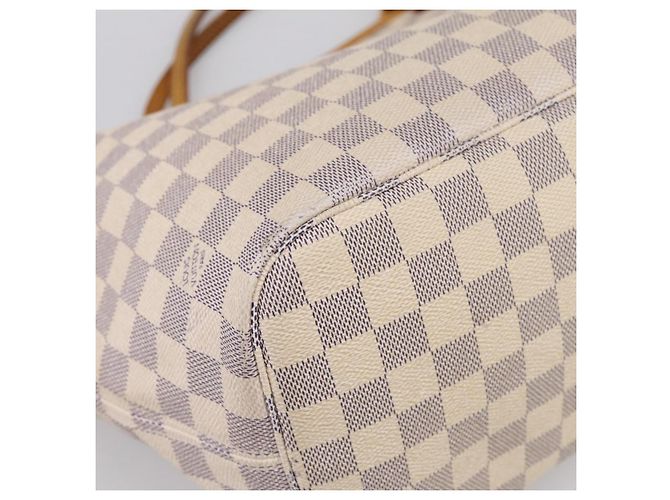 Borsa Tote LOUIS VUITTON Damier Azur Neverfull MM N41605 LV Auth ep15937 - vista 15