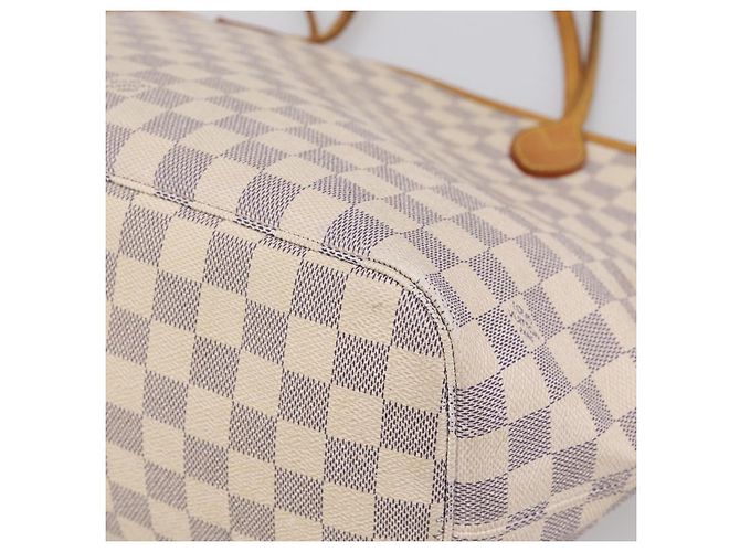 Borsa Tote LOUIS VUITTON Damier Azur Neverfull MM N41605 LV Auth ep15937 - vista 16