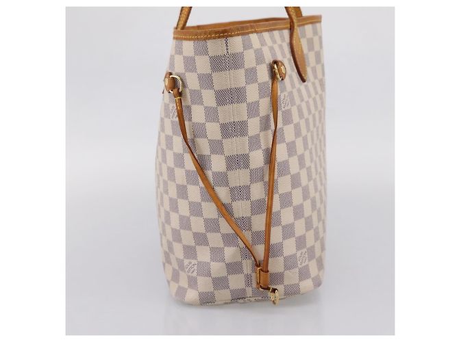 Borsa Tote LOUIS VUITTON Damier Azur Neverfull MM N41605 LV Auth ep15937 - vista 3