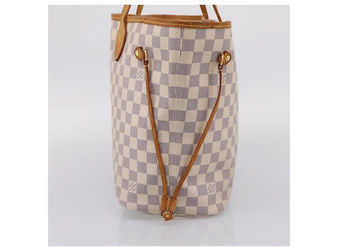 Borsa Tote LOUIS VUITTON Damier Azur Neverfull MM N41605 LV Auth ep15937 - vista 4