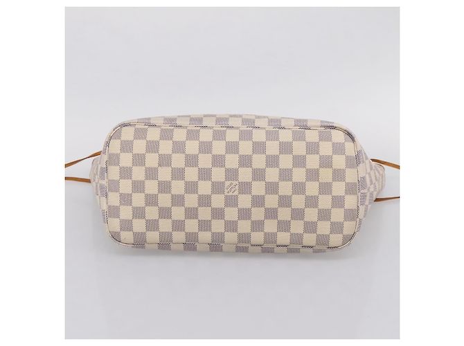 Borsa Tote LOUIS VUITTON Damier Azur Neverfull MM N41605 LV Auth ep15937 - vista 5