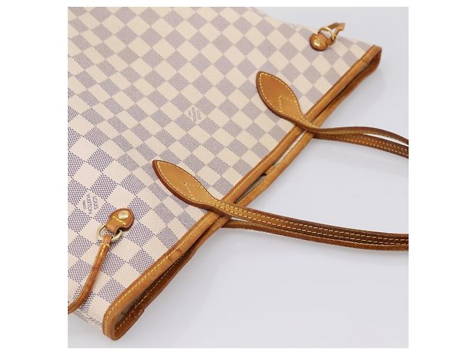 Borsa Tote LOUIS VUITTON Damier Azur Neverfull MM N41605 LV Auth ep15937 - vista 6
