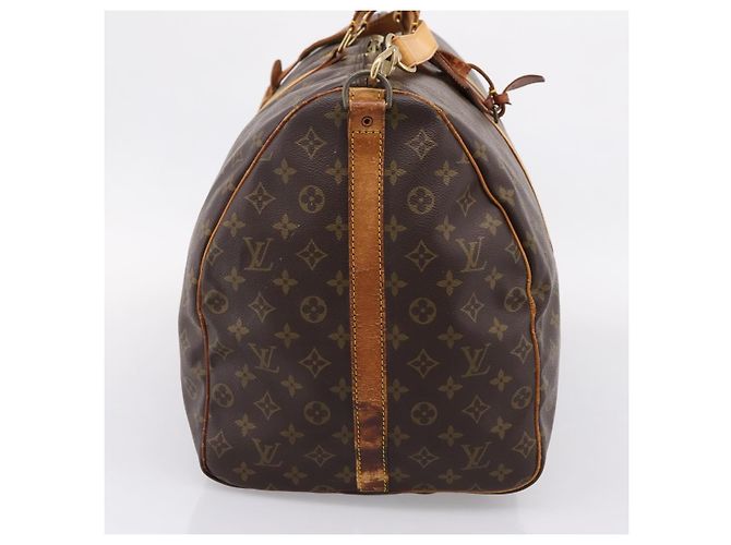 LOUIS VUITTON Monogram Keepall Bandouliere 60 Borsa Boston M41412 LV Auth BA15722 Monogramma - vista 3