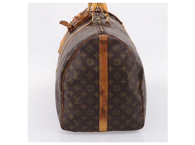 LOUIS VUITTON Monogram Keepall Bandouliere 60 Borsa Boston M41412 LV Auth BA15722 Monogramma - vista 4