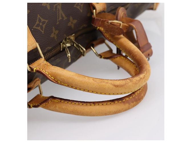 LOUIS VUITTON Monogram Keepall Bandouliere 60 Borsa Boston M41412 LV Auth BA15722 Monogramma - vista 7