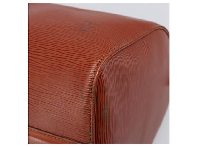 Bolsa de mão LOUIS VUITTON Epi Speedy 35 Brown M42993 LV Auth ep15819A Marrom - vista 16