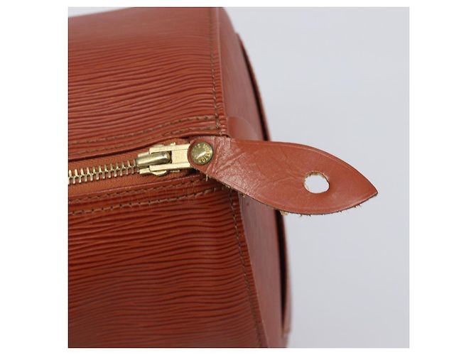 Bolsa de mão LOUIS VUITTON Epi Speedy 35 Brown M42993 LV Auth ep15819A Marrom - vista 18