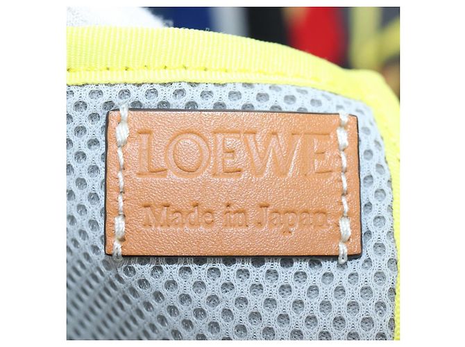 LOEWE Tote Bag Wolle 2way Blau Silber Auth 203705M - Ansicht 25
