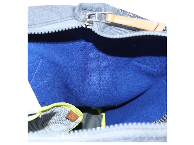 LOEWE Tote Bag Wolle 2way Blau Silber Auth 203705M - Ansicht 27