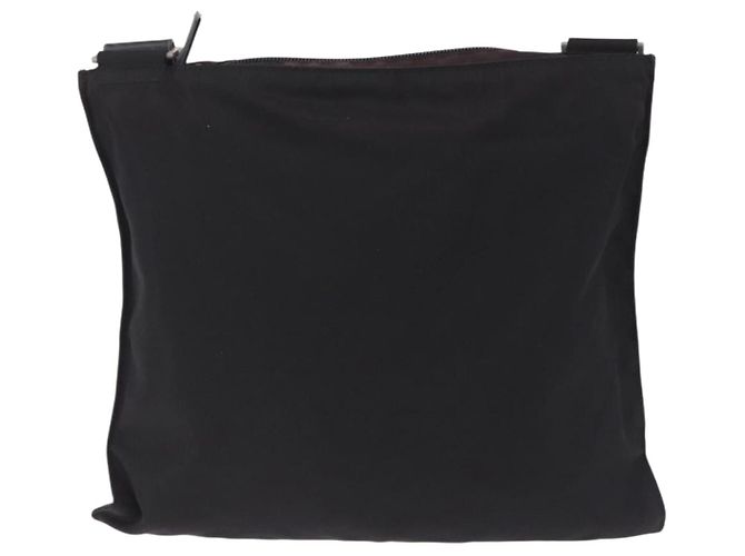 PRADA Shoulder Bag Nylon Black Silver Auth 203431 Silvery - view 2