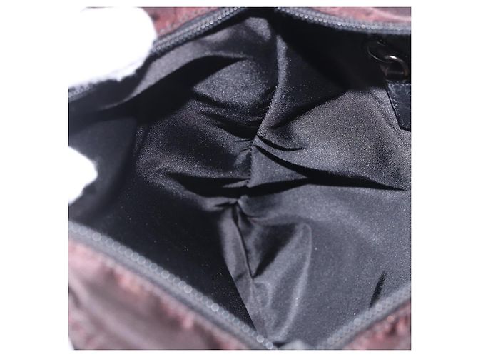 PRADA Shoulder Bag Nylon Black Silver Auth 203431 Silvery - view 26