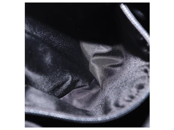 PRADA Shoulder Bag Nylon Black Silver Auth 203431 Silvery - view 29
