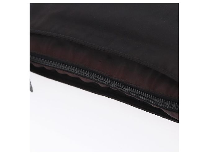 PRADA Shoulder Bag Nylon Black Silver Auth 203431 Silvery - view 7