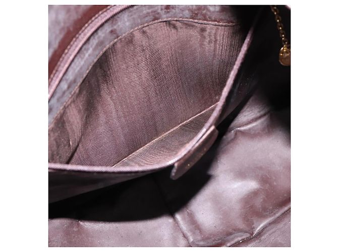 Borsa a tracolla GUCCI Bamboo in pelle 2way marrone scuro oro 001 0166 1577 Auth LN160 - vista 24