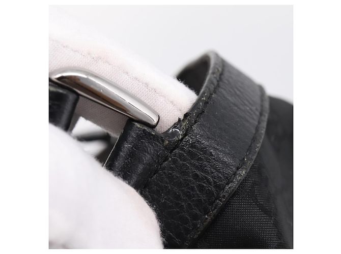 Borsa Tote GUCCI GG Canvas Abbey Nero Argento 293580 Auth 204921 - vista 9