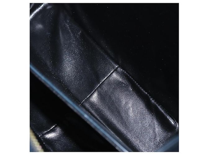Borsa Salvatore Ferragamo Gancini in pelle blu navy e oro autentica 206360 D'oro - vista 23