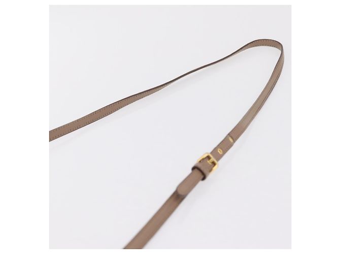 Bolso de hombro Miu Miu de cuero Ivory Gold Auth 206322 Dorado Crudo - vista 16