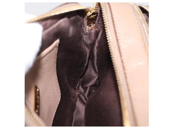 Bolso de hombro Miu Miu de cuero Ivory Gold Auth 206322 Dorado Crudo - vista 26