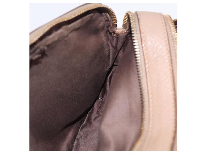 Bolso de hombro Miu Miu de cuero Ivory Gold Auth 206322 Dorado Crudo - vista 29
