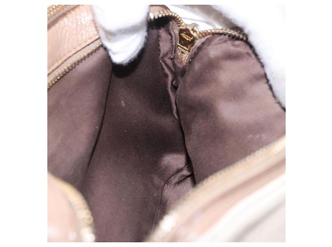 Bolso de hombro Miu Miu de cuero Ivory Gold Auth 206322 Dorado Crudo - vista 30
