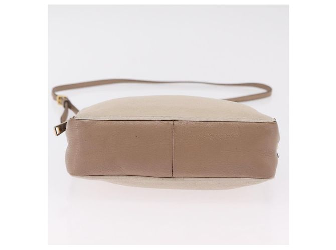 Bolso de hombro Miu Miu de cuero Ivory Gold Auth 206322 Dorado Crudo - vista 7