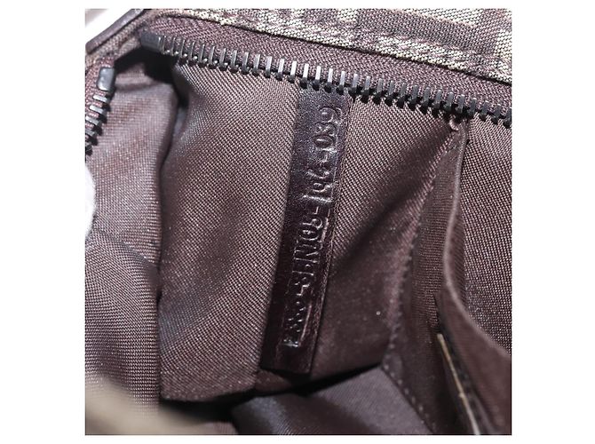 FENDI Zucchino Canvas Handtasche Brown 8BN105 Auth ka6325 Braun - Ansicht 12