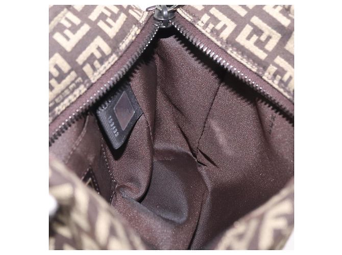 FENDI Zucchino Canvas Handtasche Brown 8BN105 Auth ka6325 Braun - Ansicht 20