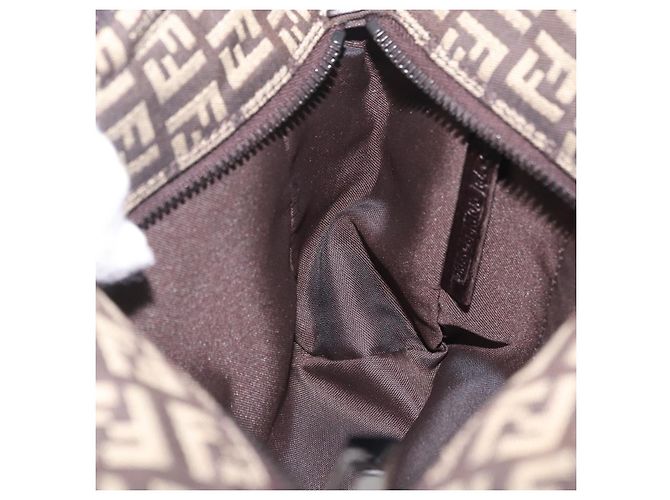 FENDI Zucchino Canvas Handtasche Brown 8BN105 Auth ka6325 Braun - Ansicht 21