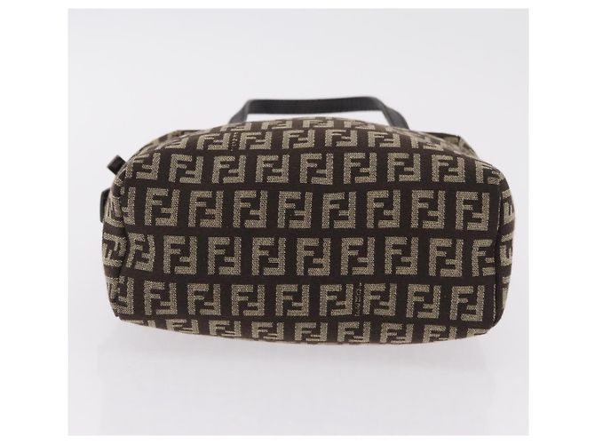 FENDI Zucchino Canvas Handtasche Brown 8BN105 Auth ka6325 Braun - Ansicht 5