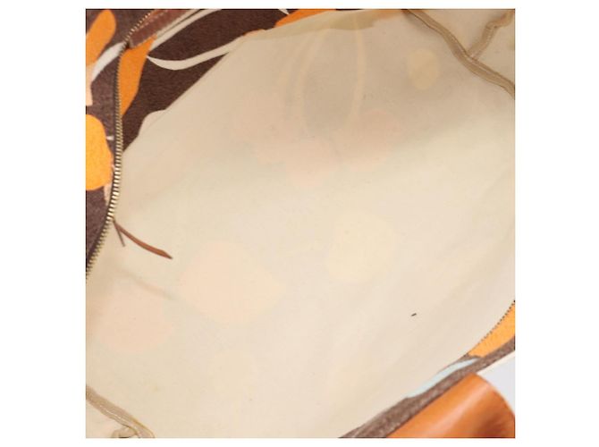 Bolso Tote Miu Miu Canvas Brown Gold Tone Auth bs37123 Castaño - vista 11