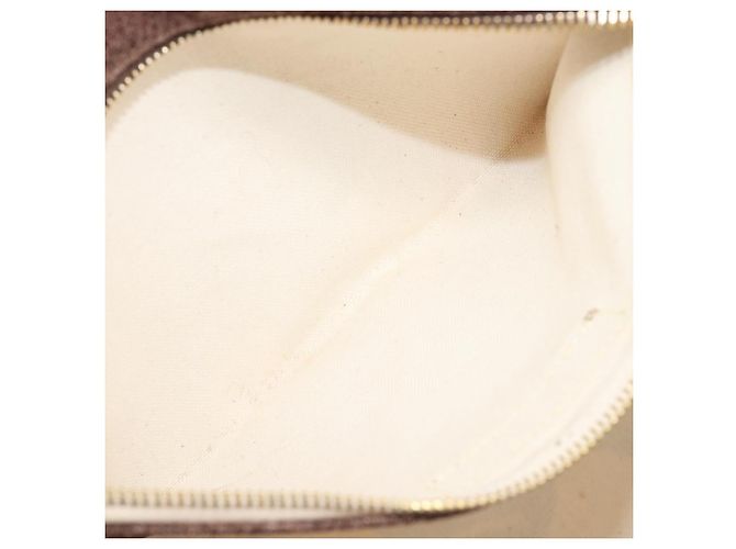 Bolso Tote Miu Miu Canvas Brown Gold Tone Auth bs37123 Castaño - vista 25
