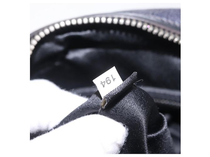 Borsa a mano Miu Miu in pelle nera e argento Auth am12613V Nero - vista 12