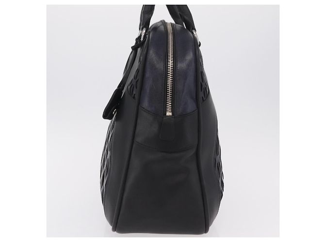 Borsa a mano Miu Miu in pelle nera e argento Auth am12613V Nero - vista 3