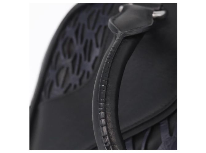 Borsa a mano Miu Miu in pelle nera e argento Auth am12613V Nero - vista 9