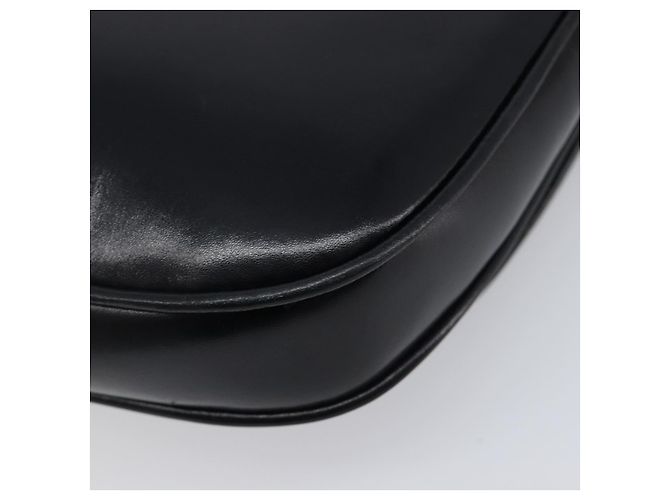 16 Céline Borsa a tracolla con catena CELINE in pelle nera e oro Auth ka6346 Nero D'oro - vista 17