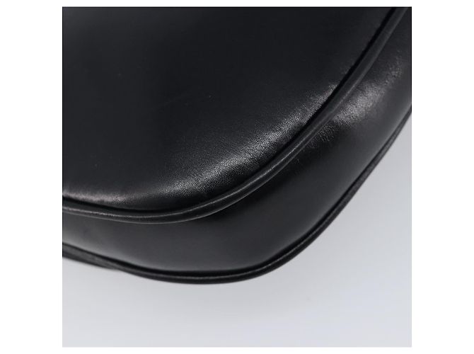 16 Céline Borsa a tracolla con catena CELINE in pelle nera e oro Auth ka6346 Nero D'oro - vista 18