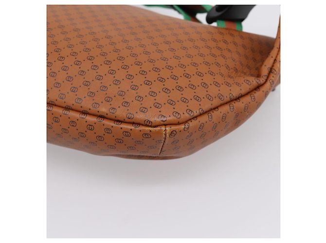 Borsa GUCCI Micro GG Canvas Sherry Line GUCCIxDAPPER DAN 536416 Auth ka6390A Marrone D'oro - vista 15