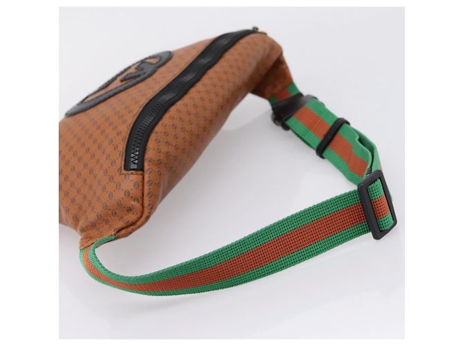 Borsa GUCCI Micro GG Canvas Sherry Line GUCCIxDAPPER DAN 536416 Auth ka6390A Marrone D'oro - vista 7