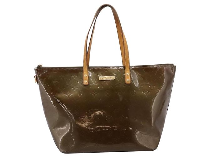 Borsa LOUIS VUITTON Monogram Vernis Bellevue GM Veil Bronze M93674 LV Auth BA16175 - vista 13