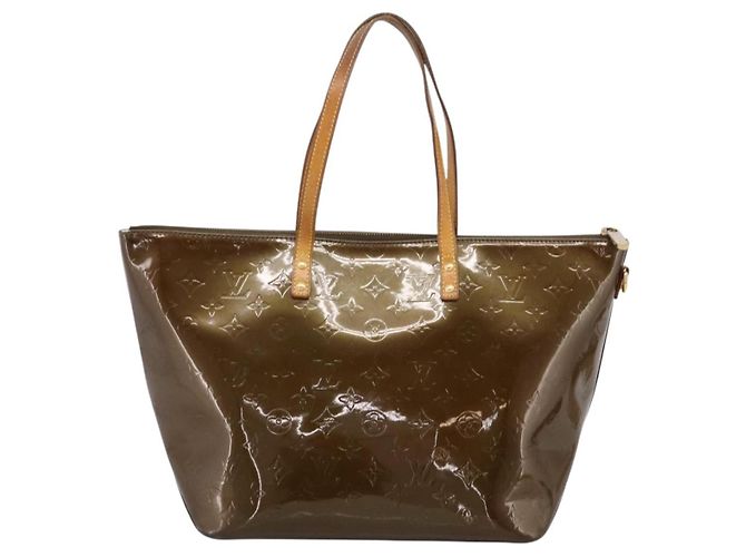 Borsa LOUIS VUITTON Monogram Vernis Bellevue GM Veil Bronze M93674 LV Auth BA16175 - vista 2