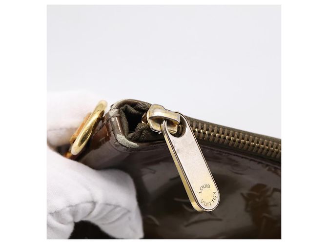 Borsa LOUIS VUITTON Monogram Vernis Bellevue GM Veil Bronze M93674 LV Auth BA16175 - vista 20