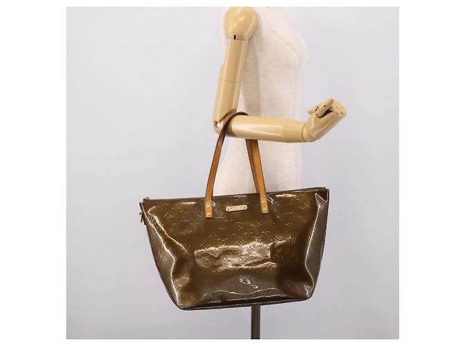 Borsa LOUIS VUITTON Monogram Vernis Bellevue GM Veil Bronze M93674 LV Auth BA16175 - vista 25