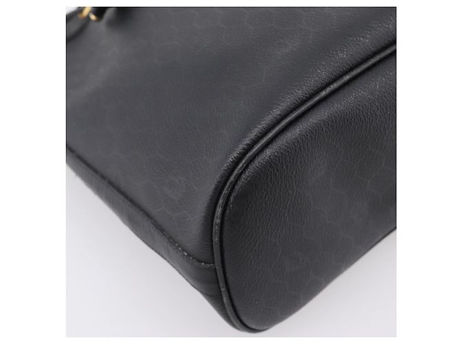 Borsa a tracolla Christian Dior Honeycomb Canvas PVC Nero Oro Auth ka6345 D'oro - vista 14