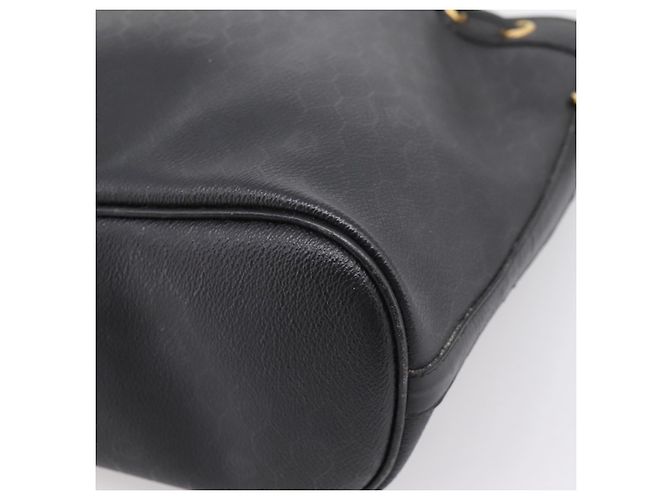 Borsa a tracolla Christian Dior Honeycomb Canvas PVC Nero Oro Auth ka6345 D'oro - vista 15