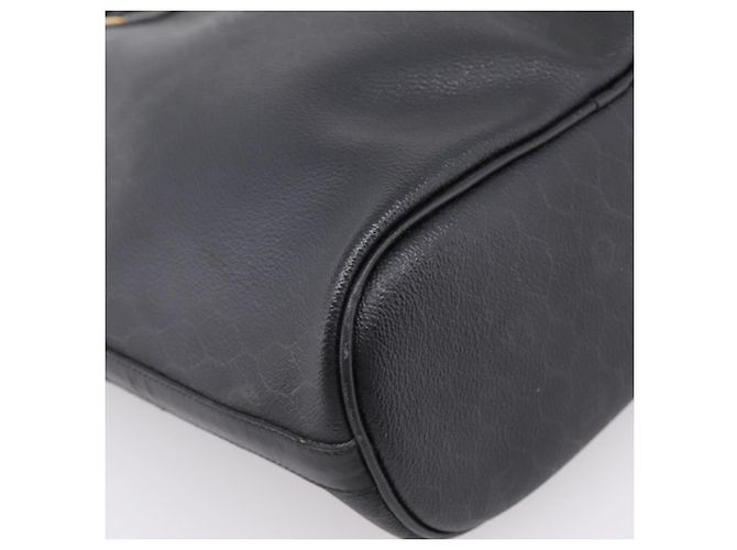 Borsa a tracolla Christian Dior Honeycomb Canvas PVC Nero Oro Auth ka6345 D'oro - vista 16