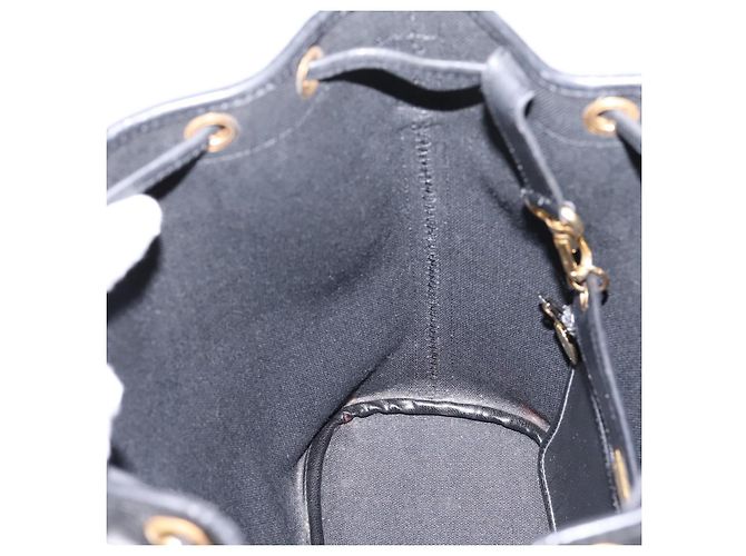 Borsa a tracolla Christian Dior Honeycomb Canvas PVC Nero Oro Auth ka6345 D'oro - vista 17