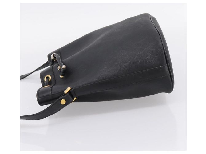 Borsa a tracolla Christian Dior Honeycomb Canvas PVC Nero Oro Auth ka6345 D'oro - vista 3