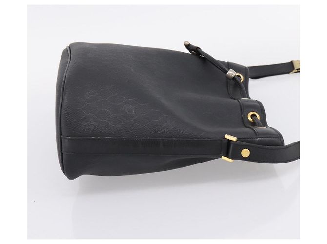 Borsa a tracolla Christian Dior Honeycomb Canvas PVC Nero Oro Auth ka6345 D'oro - vista 4