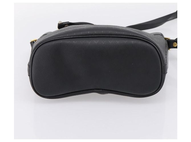 Borsa a tracolla Christian Dior Honeycomb Canvas PVC Nero Oro Auth ka6345 D'oro - vista 5