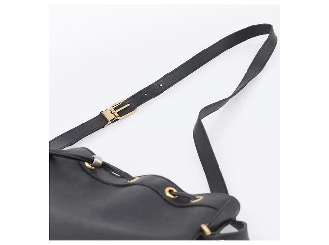 Borsa a tracolla Christian Dior Honeycomb Canvas PVC Nero Oro Auth ka6345 D'oro - vista 8